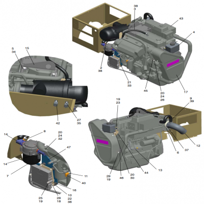 Engine, continued  發(fā)動(dòng)機(jī)，“GM91650,”“40MDDCA,”“55MDDCB ,”“65MDDCC,”“80MDDCD,”“99MDDCE,”“GM93289,”“GM88610,”