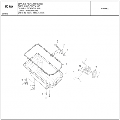 MANITOU MHT-X 790曼尼通礦用叉車 約翰迪爾4045HMC85發(fā)動機(jī)油池-潤滑油池