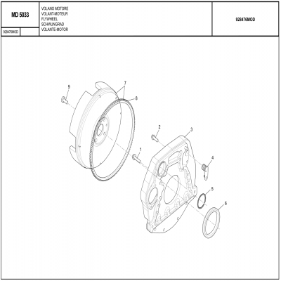 MANITOU MHT-X 790曼尼通礦用叉車 約翰迪爾4045HMC85發(fā)動機(jī) 飛輪