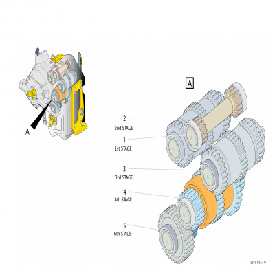 安百拓Epiroc ST7 地下鏟運機 變速箱  - 齒輪比組 轉(zhuǎn)換器 - 轉(zhuǎn)換器組件
